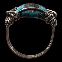 Turquoise Ring in .925 Sterling Silver. Size 8.5.