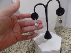 Oval Labradorite Solitaire 925 Sterling Silver Ornate Dangle Drop Earrings