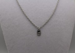 Handcrafted 21″ silver chain .5 inch length solid owl charm necklace
