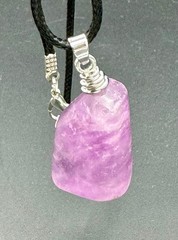 64.94 carats Lavender Colour Fluorite Unisex Adult Pendant from Pakistan