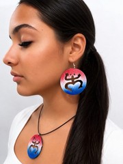 Handmade Puerto Rico Taíno Jewelry Set 🇵🇷 | Wooden Earrings & Necklace