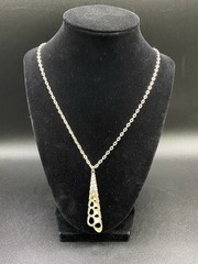 Spiral Turritella Shell Plated Slice Necklace