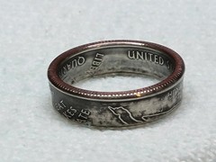 MICHIGAN – Size 9 State Quarter Coin Ring