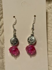 Woman’s Hand Crafted Earrings By Earth Dreams Sterling Silver 1.5 Inch