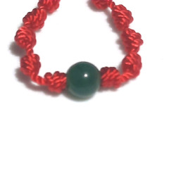 10 Knots Aventurine Baby bracelet for protection in Red string