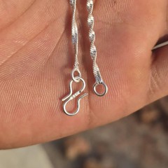 20 inch Handmade 925 Sterling Silver Necklace Chain Jewelry, Healing, Spiritual