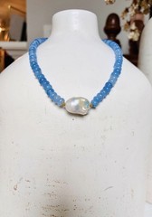 Capri Baroque Keshi Pearl Charm Necklace