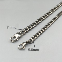 All Titanium Men/Women Bracelet Anti-Allergy Anti-Rust Chain Titanium Wristband