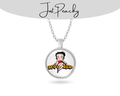 Betty Boop Americas Sweetheart Silver Necklace Standard or Large Charm Pendant