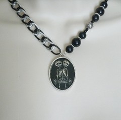Skeleton Halloween Goth Witch Witchcraft Gothic Fantasy Necklace