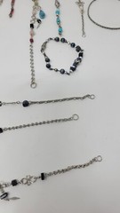 Handmade Anklets And Bracelets Beads And Colorful Stones Lot Of 22