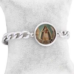 Our Lady Charity Virgin Mary Bracelet Gold or Stainless Steel tone Chain