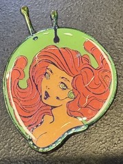 The Pin Studio Artist Series Little Mermaid Snail Enamel Lapel Pin Signed