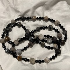 Sale Jay King 42” Black Onyx And Agate Multiple Shapes And Colors Necklace