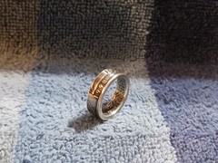 1998 90% Silver Washington Quarter size 5-1/2 coin ring handmade