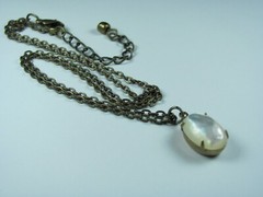 Dainty Necklace Mother of Pearl Women Jewelry Gift Beach Necklace Nature Jewelry