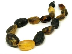 Massive AMBER NECKLACE Gift Baltic Amber Untreated Healing Unpolished 131g 17932