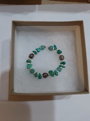 Handmade beaded bracelet- elastic thread- see 2nd picture for size SKU#04