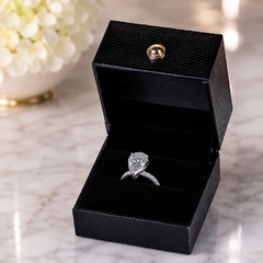 RARE 6.75 Pear Cut White Diamond Ring-Diamond Accents – FREE Diamond Studs