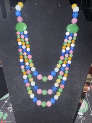 Jade Smooth Rondelle Beads, Multi-Color Necklace With Magnetic Clasp 16”