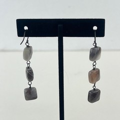 Botswana Agate Sterling Silver Earrings Artisan Handmade Natures Art Jewelry 925