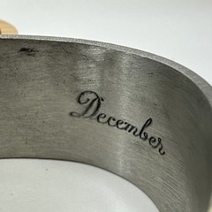 SALISBURY Fine Metal Artisans Pewter Bracelet – December Flower of the month