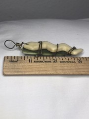 OOAK Wired Wrapped Carved Pendant ~ 3 1/4” ~ Snake Fetish Artisan Design