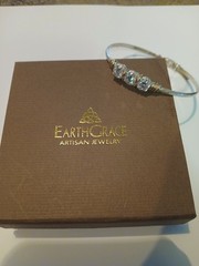 Ladies Sterling Silver and 14K Gold Filled Wire Wrap Bracelet EarthGrace Artisan