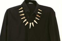 Isamu Katayama Backlash Bone Antler Leather Knot Necklace Japan Archival Rare
