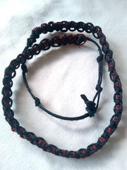 SURFER HEMP NECKLACE 26″ Adj Unisex Macrame Boho Hippie US Seller New