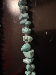 Block Turquoise Howlite Necklace