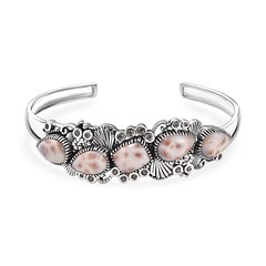 D’Joy Artisan Crafted Pink Natrolite and Natural Champagne Zircon 14.55 ctw
