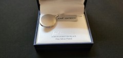 Pure Silver Plate Locket Drop Pendant Necklace