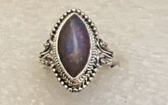 BALI LEGACY Mojave Purple Turquoise Ring size 7 in Sterling Silver 4.75 ctw