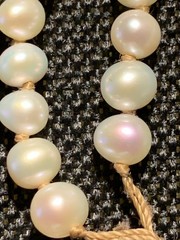 Silpada Silver Cultured Pearls & Clear Natural Stones Necklace