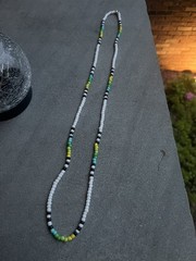Icelandic Waters – Handmade glass seed bead Necklace Approx. 29”