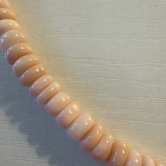 Pink Opal Candy Bead Necklace 16 Inches