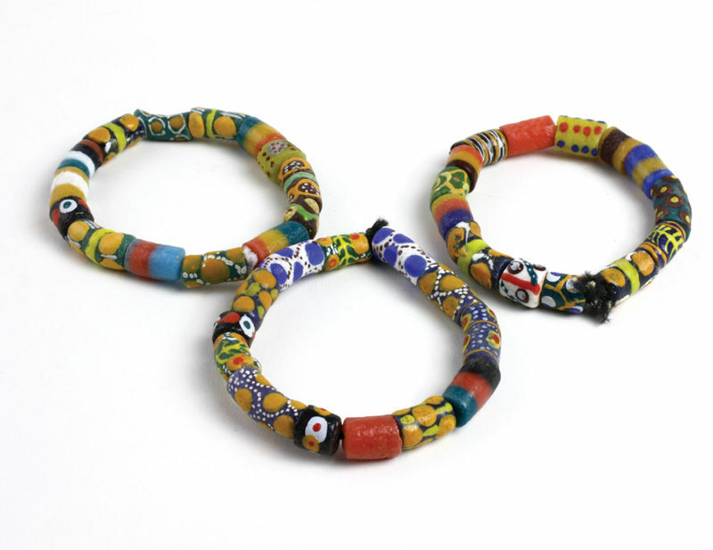 African Trade Beads Bracelets|Fashion Jewelry Handmade Bangle Women Men 3 Packs