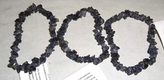 Natural Iolite Chip Bracelets by Healing Light Stones Indigo Color
