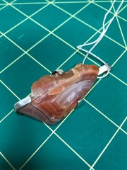 Agate, sterling silver pendant