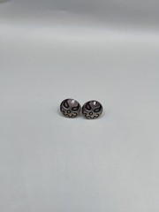 Artisan Abstract Face Sterling Silver Stud Earring Charms 3.7g Unsigned Tested