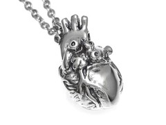 Anatomical Heart Necklace, Realistic Anatomically Correct Human Anatomy Pendant
