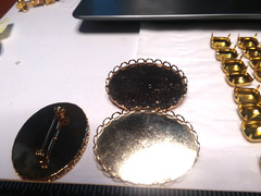 Jewelry Findings: Rhinestone and Cabochon Settings Different Sizes 11-01-2020