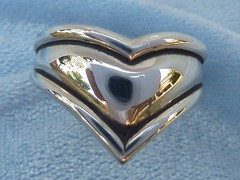 Beautiful Sculpted Sterling Ring, Sizes, 5-3/4, 6-1/2, 7, 8, & 9, Konder #518