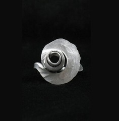 ANTIJOYAS Handmade LAGENLOOK Hammered Aluminum Art-to-Wear TCHAI Wrap RING R14