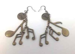 HANDMADE Earrings Music Note Earrings Music Charm Note Earrings Love Notes