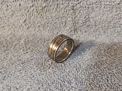 2005 90% Silver Kennedy Half Dollars size 12 coin ring handmade