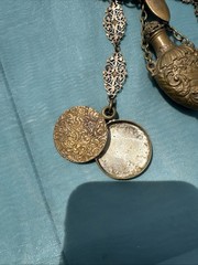 Antique VICTORIAN CHATELAINE WITH 3 ACCESSORIES