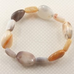 Mix Shape Multi-Color Agate Beads Bracelet – Style A.C