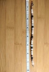 Artist Handmade Natural Mabe / Blister & other Pearls Sterling Silver Bracelet M